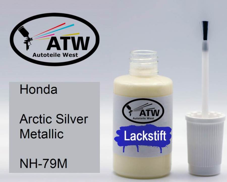 Honda, Arctic Silver Metallic, NH-79M: 20ml Lackstift, von ATW Autoteile West.